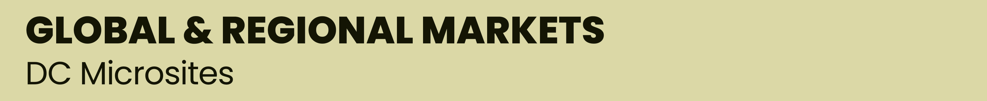 DrillingContractor.org Microsite: Global & Regional Markets